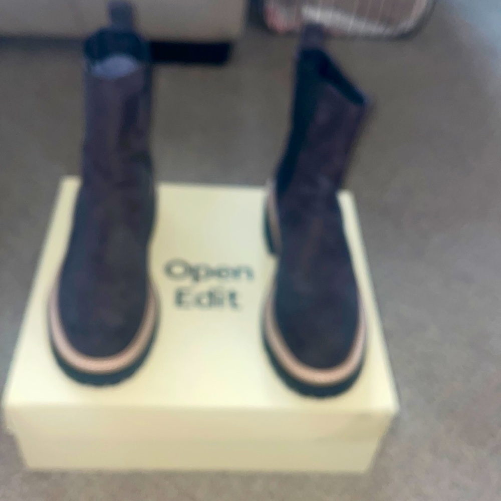 Suede booties